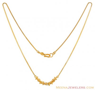 Gold balls style chain ( 22Kt Gold Fancy Chains )
