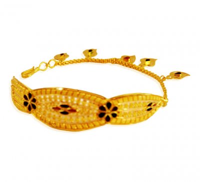 22K Gold Bangle Bracelet ( Ladies Bracelets )