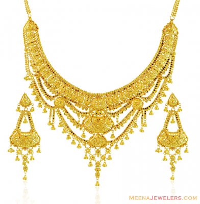 Designer 22k Necklace Set  ( 22 Kt Gold Sets )