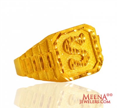 22Kt Yellow Gold Mens Ring ( Mens Gold Ring )