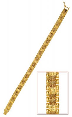 22Kt Gold Fancy Bracelet ( Men`s Bracelets )
