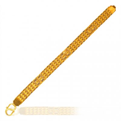 22KT Gold Two Tone Bracelet ( Men`s Bracelets )