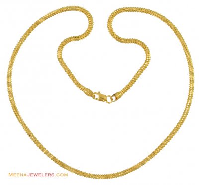 22K Gold Chain (18 Inches) ( Men`s Gold Chains )