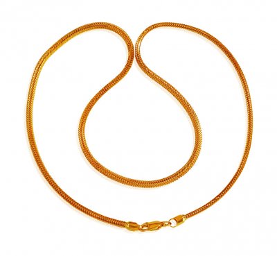 22Kt Gold Mens Chain (18 In) ( Men`s Gold Chains )