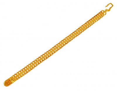22K Gold Bracelet - BrMs21179 - 22K Gold bracelet for Men's. Bracelet ...
