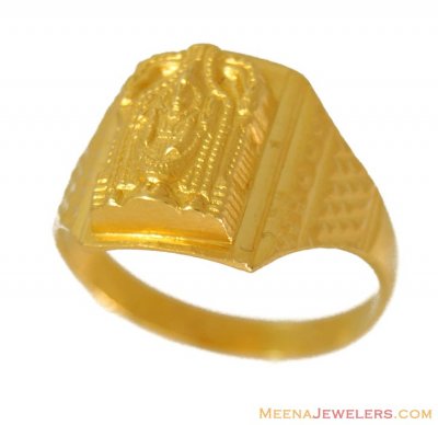 22k Gold Balaji Ring ( Religious Rings )