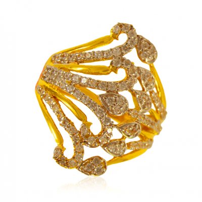 22k Gold fancy Indian Ring ( Ladies Signity Rings )