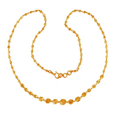 22Kt Gold Dokia Chain(18 Inches) ( 22Kt Gold Fancy Chains )