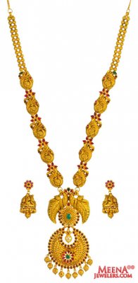 22 Kt Gold Antique Necklace Set ( Antique Necklace Sets )