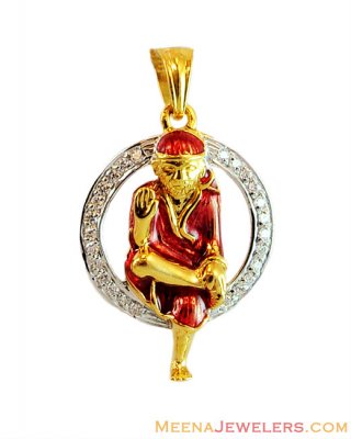 22K Fancy Sai Baba Pendant  ( Ganesh, Laxmi and other God Pendants )