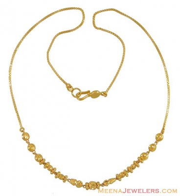 Gold Fancy Chain (16 Inches) ( 22Kt Gold Fancy Chains )