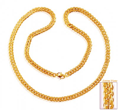 22k Yellow Gold Chain (22 Inch) ( Men`s Gold Chains )