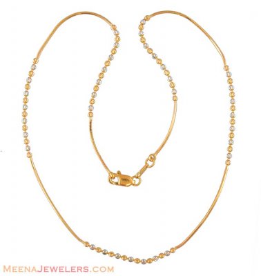 22Kt Two Tone Chain ( 22Kt Gold Fancy Chains )