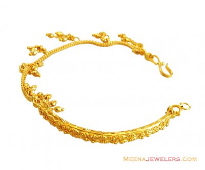 22K Designer Gold Bangle Bracelet ( Ladies Bracelets )