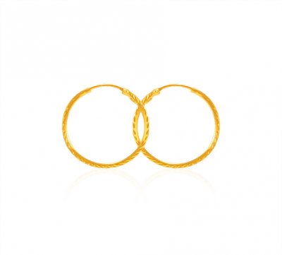 22Karat Gold Hoop Earrings ( Hoop Earrings )
