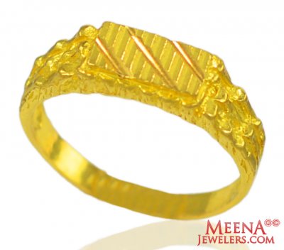22 kt Gold Mens Ring ( Mens Gold Ring )