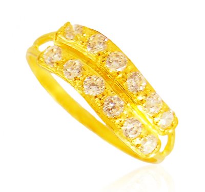 22K Gold Ring For Ladies ( Ladies Signity Rings )