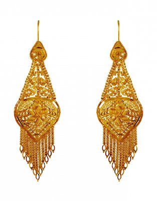 22kt Gold Long Earrings ( Long Earrings )