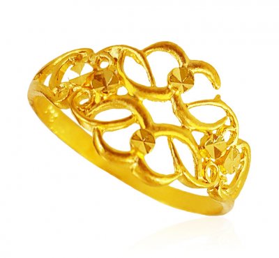 22kt Yellow Gold Ladies Ring ( Ladies Gold Ring )