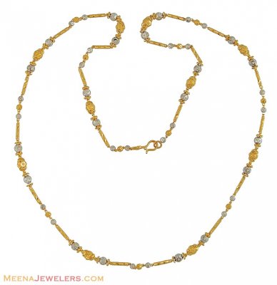 22Kt Gold 2 Tone Chain (26 Inches) ( 22Kt Long Chains (Ladies) )