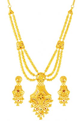 22KT Yellow Gold Necklace Set ( Light Sets )