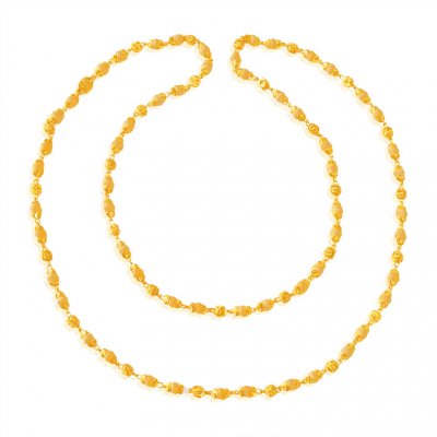 22Kt Gold Tulsi Mala 24 In ( 22Kt Long Chains (Ladies) )