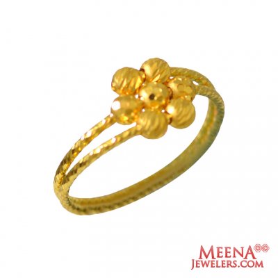 22Kt Gold Fancy Ring ( Ladies Gold Ring )