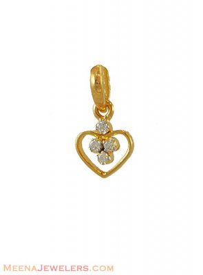 Heart shaped Diamond Pendant (18k) ( Diamond Pendants )