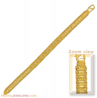 Indian Gold Bracelet (22 Karat) ( Men`s Bracelets )