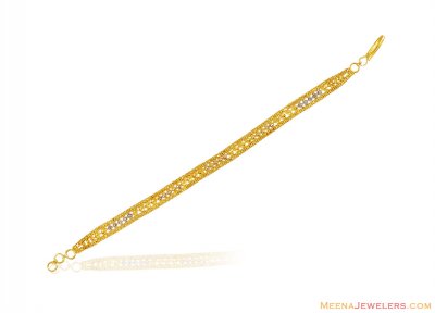 22k Gold Flat Ladies Bracelet ( Ladies Bracelets )