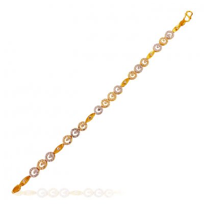 22k Gold CZ Bracelet ( Ladies Bracelets )