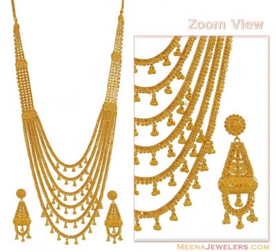 22Kt Gold ChandraHaar ( Bridal Necklace Sets )
