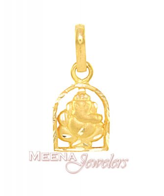 Gold Ganesh Pendant ( Ganesh, Laxmi and other God Pendants )