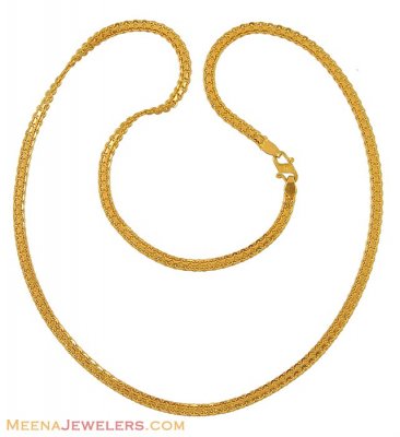 22Kt Gold Indian Chain ( Plain Gold Chains )