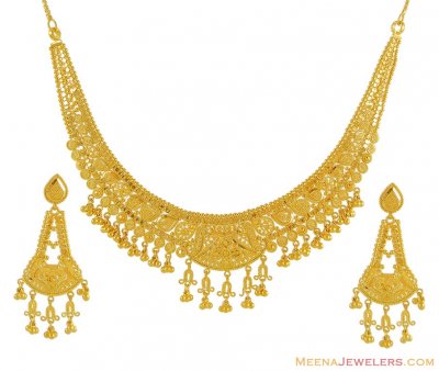 22K Yellow Gold Necklace  ( 22 Kt Gold Sets )