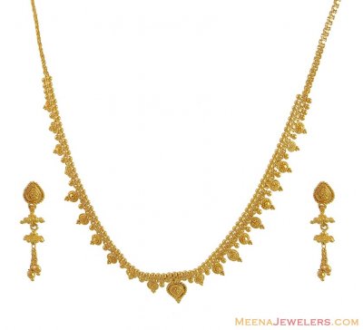 Necklace and Earrings Set (22K) ( Light Sets )