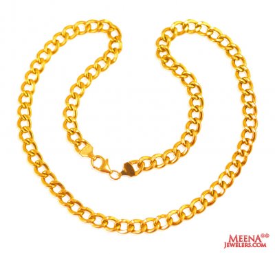 22 Kt Yellow Gold Mens Chain  ( Men`s Gold Chains )