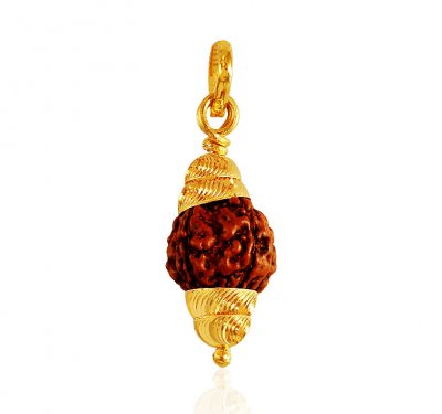 22k Gold  Rudraksh Pendant ( Ganesh, Laxmi and other God Pendants )