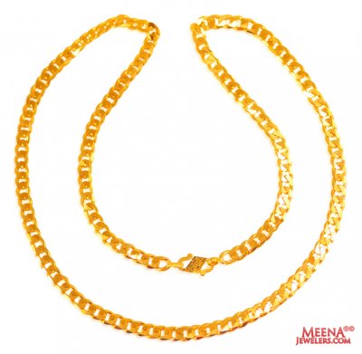 22 Kt Gold Chain 24 In ( Men`s Gold Chains )