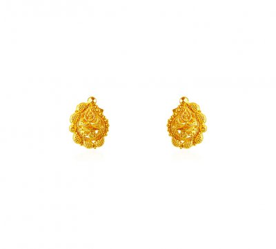 22k GOld Kids Earrings - ergt19176 - 22K Gold earrings for girls are ...