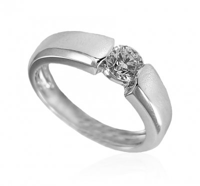 18kt Gold Diamond Ring For Mens ( Diamond Rings )
