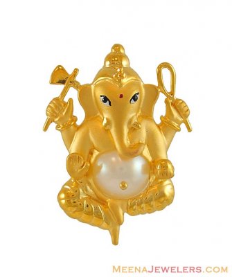 Ganesha with pearl pendant ( Ganesh, Laxmi and other God Pendants )