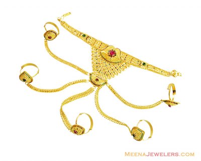 22k Designer Bridal Meena Panja  ( Ladies Bracelets )