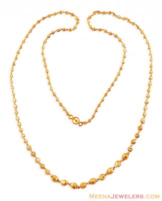 Gold Ladies Chain (24 Inches) - ChLo16431 - 22K Gold ladies chain ...