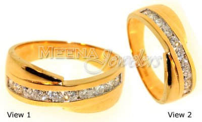 18Kt Yellow Gold Diamond Ring ( Diamond Rings )