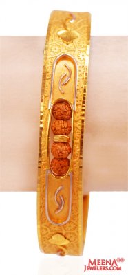 22Kt Gold Mens Fancy Kada ( Mens Gold Kada )