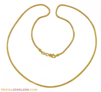 22K Yellow Gold Chain ( 22Kt Gold Fancy Chains )