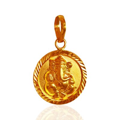 22Kt Gold Lord Ganesh Pendant ( Ganesh, Laxmi and other God Pendants )