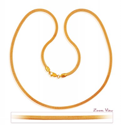 22k Yellow Gold Chain (22 Inch) ( Men`s Gold Chains )