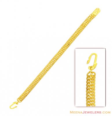 22k Gold Mountain Bracelet  ( Men`s Bracelets )